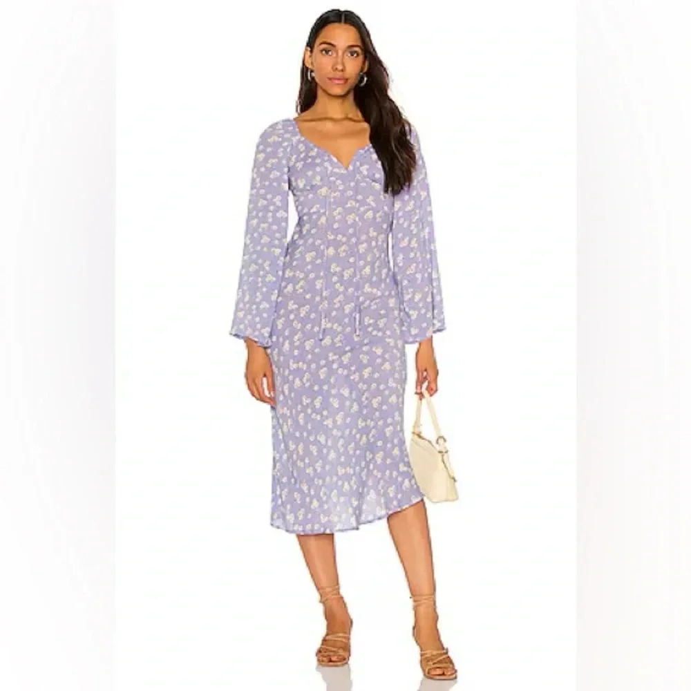 Fleur Dress in Sky Daisy Extra Small
